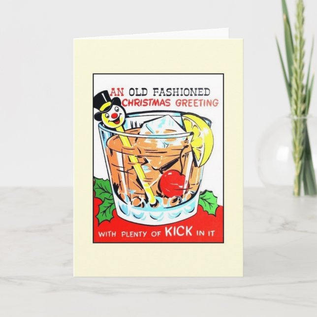 Vintage Viktigt julhälsningskort Helgkort (Framsida)