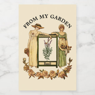 Vintage Viktorian Era Food Label Template Mat Etikett