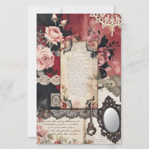 Vintage Viktorian gotian Scrapbook Papper