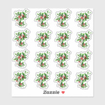 Vintage Viktorian jul Holly Kuvert Seal