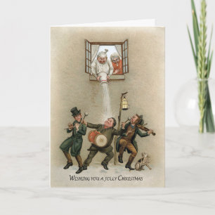 Vintage Viktorian-julkort Helgkort