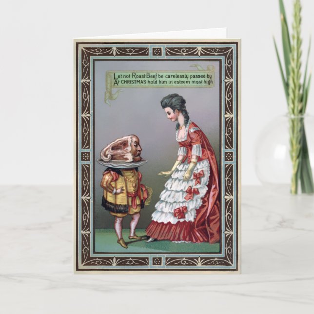 Vintage Viktorian-julkort Helgkort (Framsida)