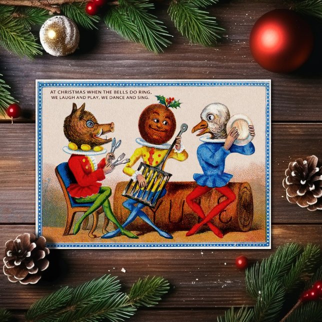 Vintage Viktorian Odd-julkort Helgkort (Skapare uppladdad)