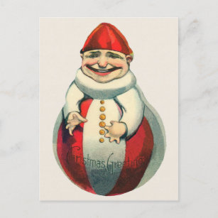 Vintage Viktorian Odd-vykort för jul Vykort
