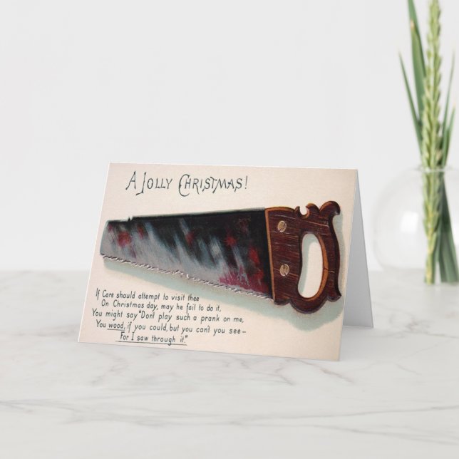 Vintage Viktorian Strange julkort Helgkort (Framsida)