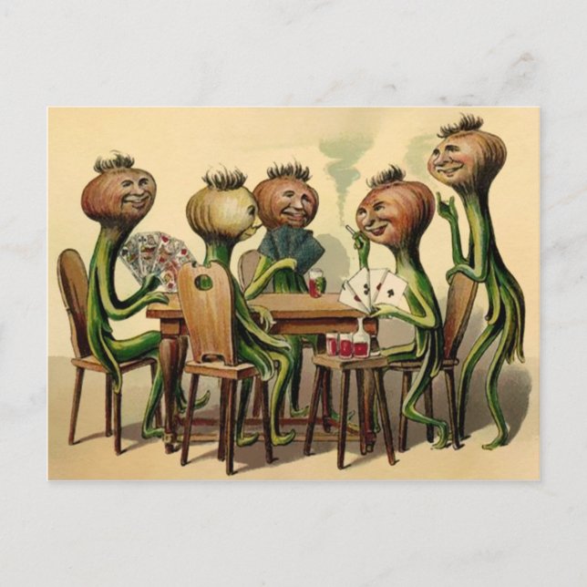 Vintage Viktorianjonkort Vykort (Framsida)