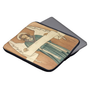 Vintage viktoriansk ängel av William Morris Laptop Sleeve