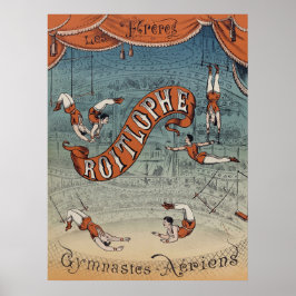 Vintage viktoriansk cirkus poster