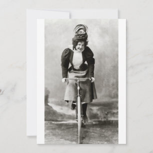 Vintage Viktoriansk cykelrid Inbjudningar