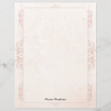 Vintage Viktoriansk Elegant Namn Brevpapper