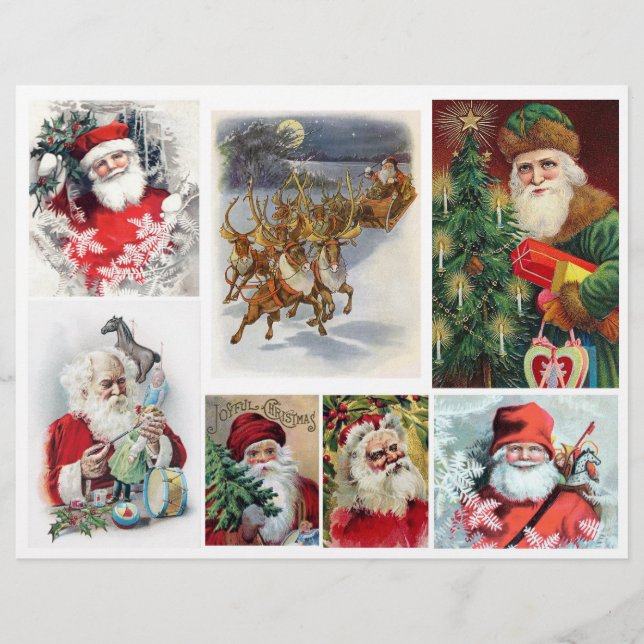 Vintage Viktoriansk era Santa Illustrations (Framsida)