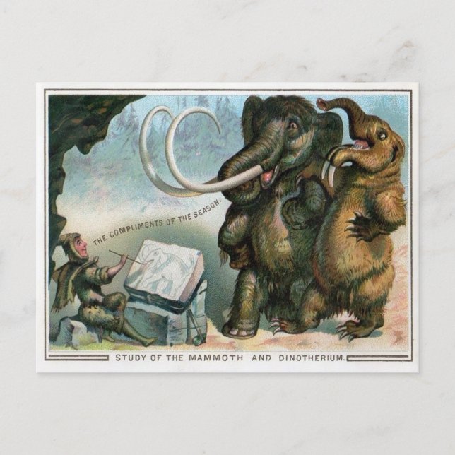 Vintage Viktoriansk jul Vykort (Framsida)