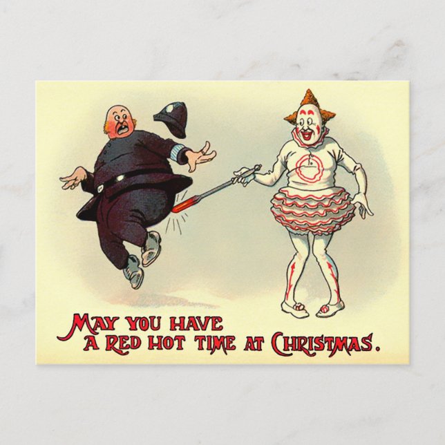 Vintage Viktoriansk jul Vykort (Framsida)