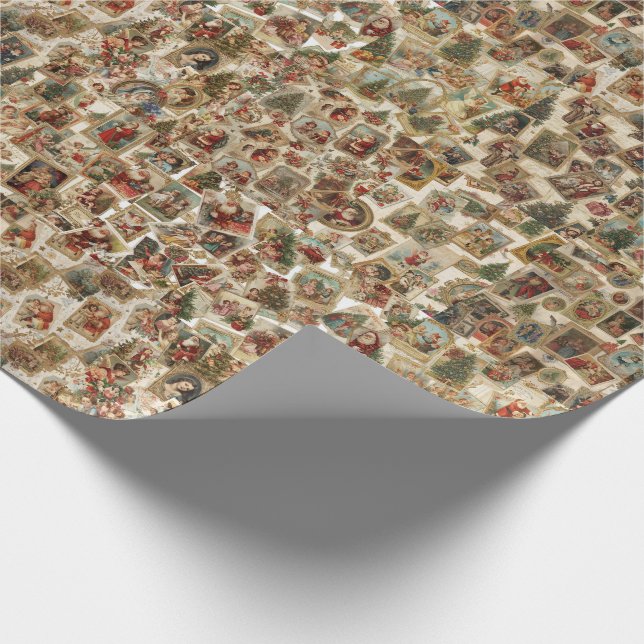 Vintage Viktoriansk julhögtid | Retro Holida Presentpapper (Hörn)