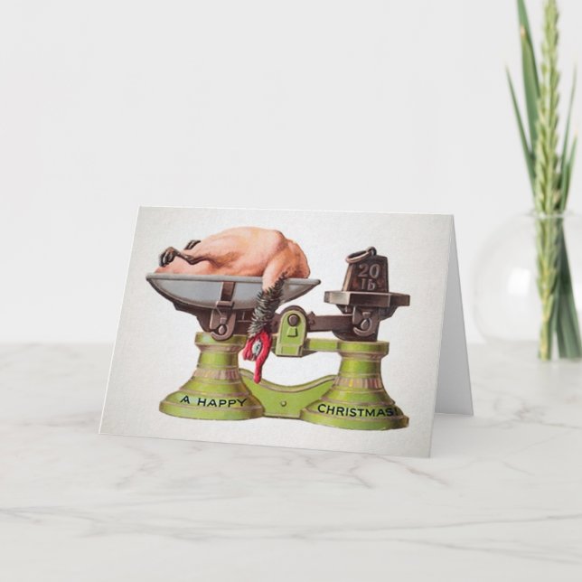 Vintage Viktorianska turkiska julkort Helgkort (Framsida)