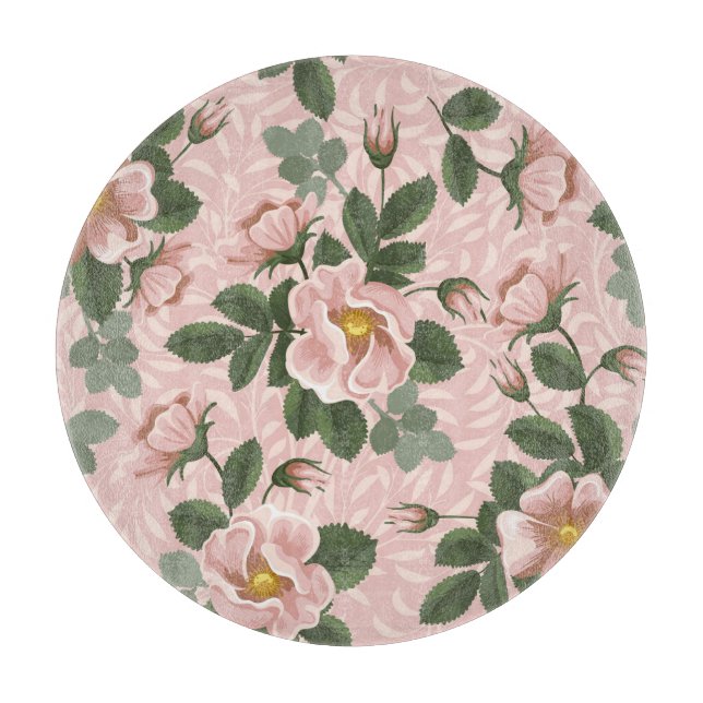 Vintage Vild Ro: Blommigtens bakgrund (Framsidan)