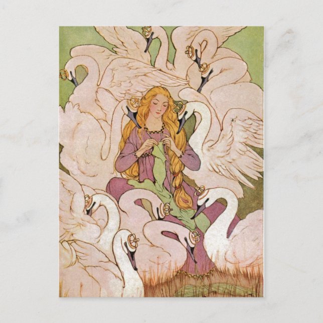 Vintage - Vild Svanar, Vykort (Framsida)