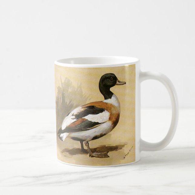 Vintage Vilda djur Birds, Mallard Anka Kaffemugg (Höger)