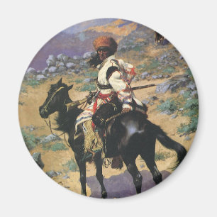 Vintage Vilda western, en indisk fällare av Reming Magnet