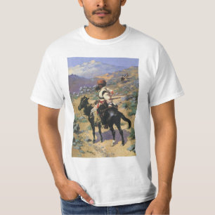 Vintage Vilda western, en indisk fällare av Reming T-shirt