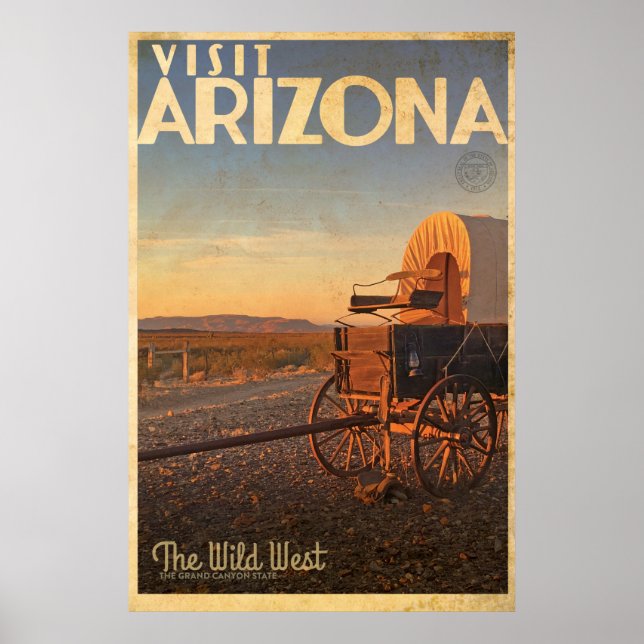 Vintage Vilda western Travel Poster (Framsidan)