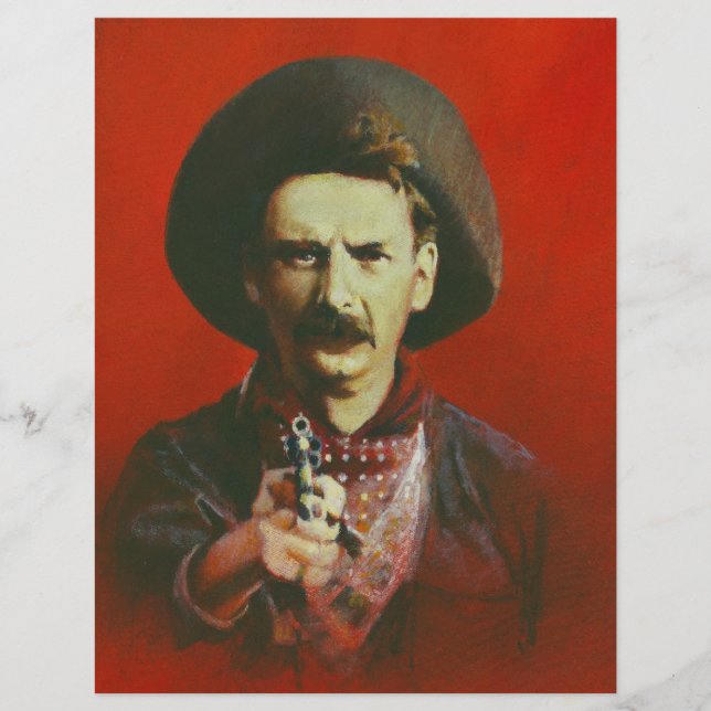 Vintage Vilda western Utlaw Flyer (Framsidan)