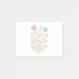 Vintage Vildblomma Post-it Block