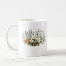 Vintage Vildblomsbukett Konsttryck | Botanisk F