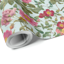 Vintage Vildrospresentpapper i Sjöglas Presentpapper