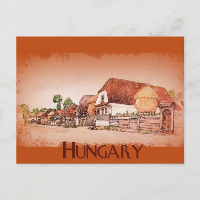 Vintage Village of Hungary Vykort (Framsida)