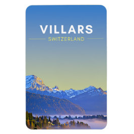 Vintage Villars Schweiz-resa Magnet