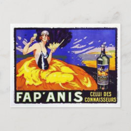 Vintage vin ad vykort