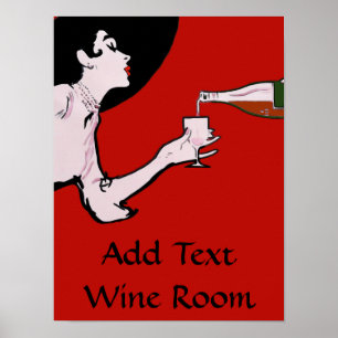 Vintage Vin Poster Redigera text