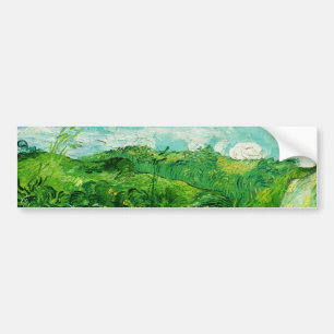 Vintage Vincent Van Gogh Grönt Wheat Fält Bildekal