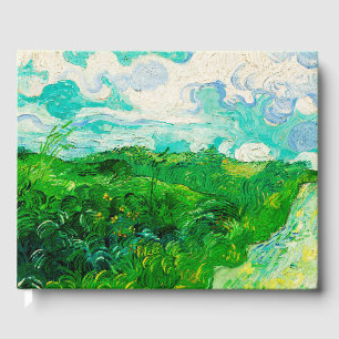 Vintage Vincent Van Gogh Grönt Wheat Fält Gästböcker
