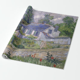 Vintage Vincent van Gogh Houses i Auvers Wrapping Presentpapper