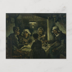 Vintage Vincent van Gogh The Potato Eaters Vykort