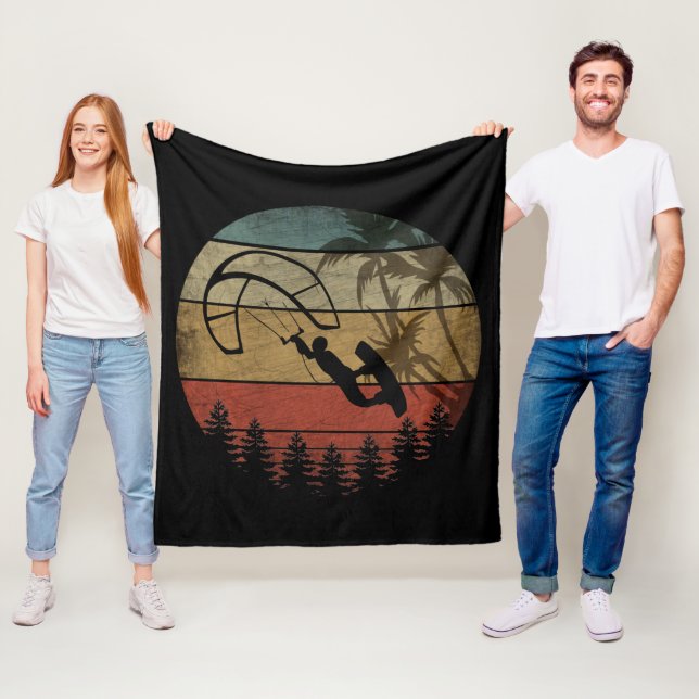 VINTAGE VINDsurfBRÄDA Fleecefilt (På plats)