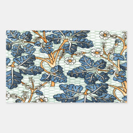 Vintage Vine Rektangulärt Klistermärke