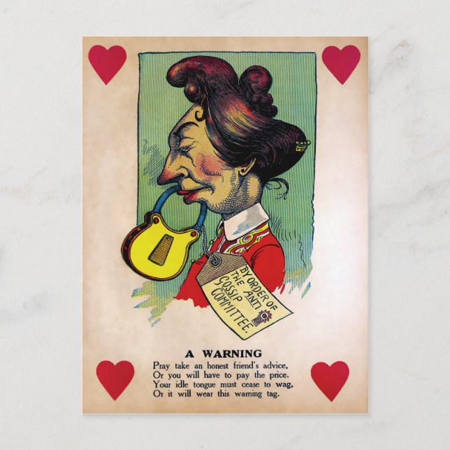 Vintage Vinegar Valentines day Vykort (Framsida)