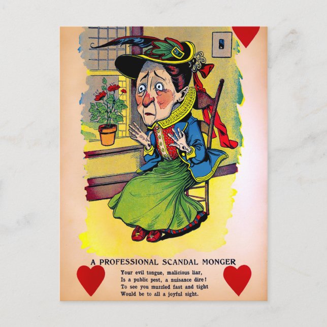 Vintage Vinegar Valentines day Vykort (Framsida)