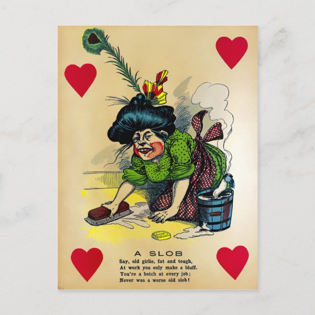 Vintage Vinegar Valentines day Vykort (Framsida)