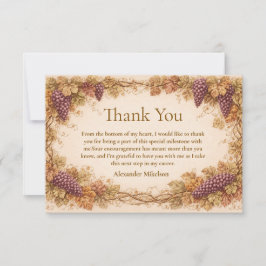 Vintage Vineyard Graduation Party Tack Kort