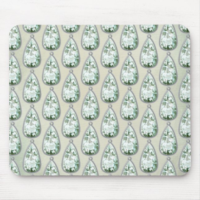 Vintage vinterdiamant, noshörningssegrare musmatta (Framsidan)