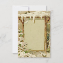 Vintage Vinterjalägesscen lägga till text