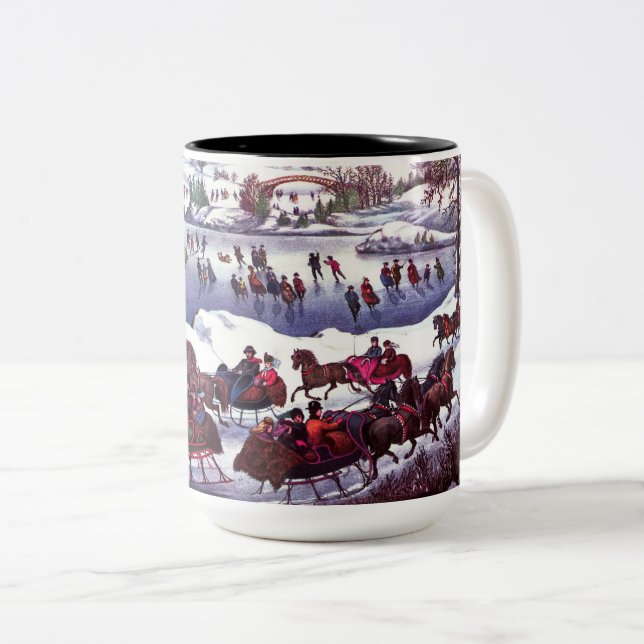 Vintage Vinterscen. Julgåva Mugg (Framsida höger)