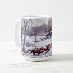 Vintage Vinterscen. Mugg
