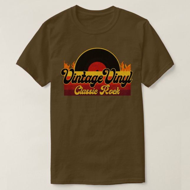 Vintage Vinyl Classic Sten T Shirt (Design framsida)
