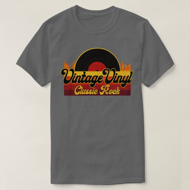 Vintage Vinyl Classic Sten T Shirt (Design framsida)