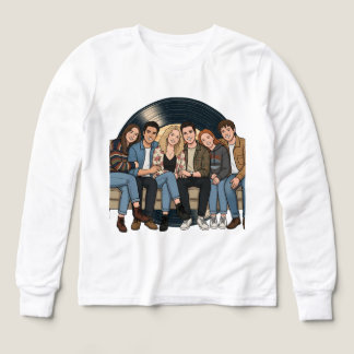 Vintage Vinyl Mountain Sunset – Retro Nature Recor T Shirt